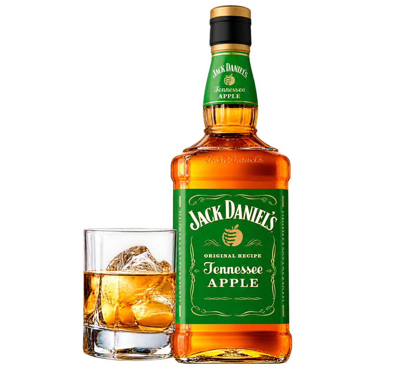 Jack Daniel's Green Apple com copo