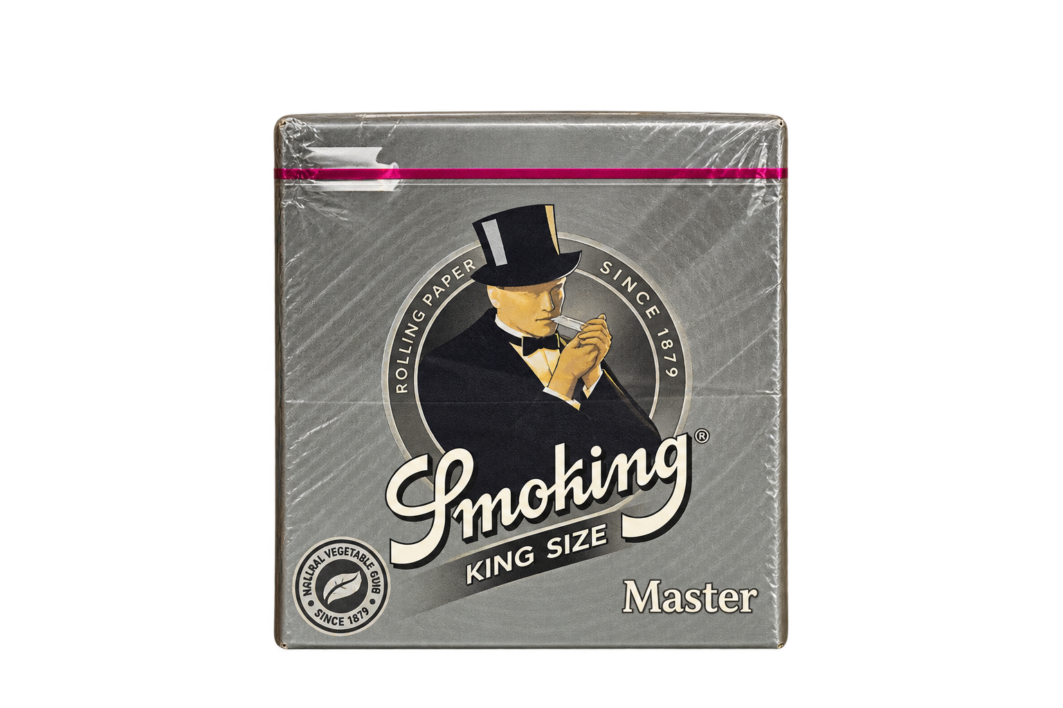 Pacote de seda Smoking Prata King Size