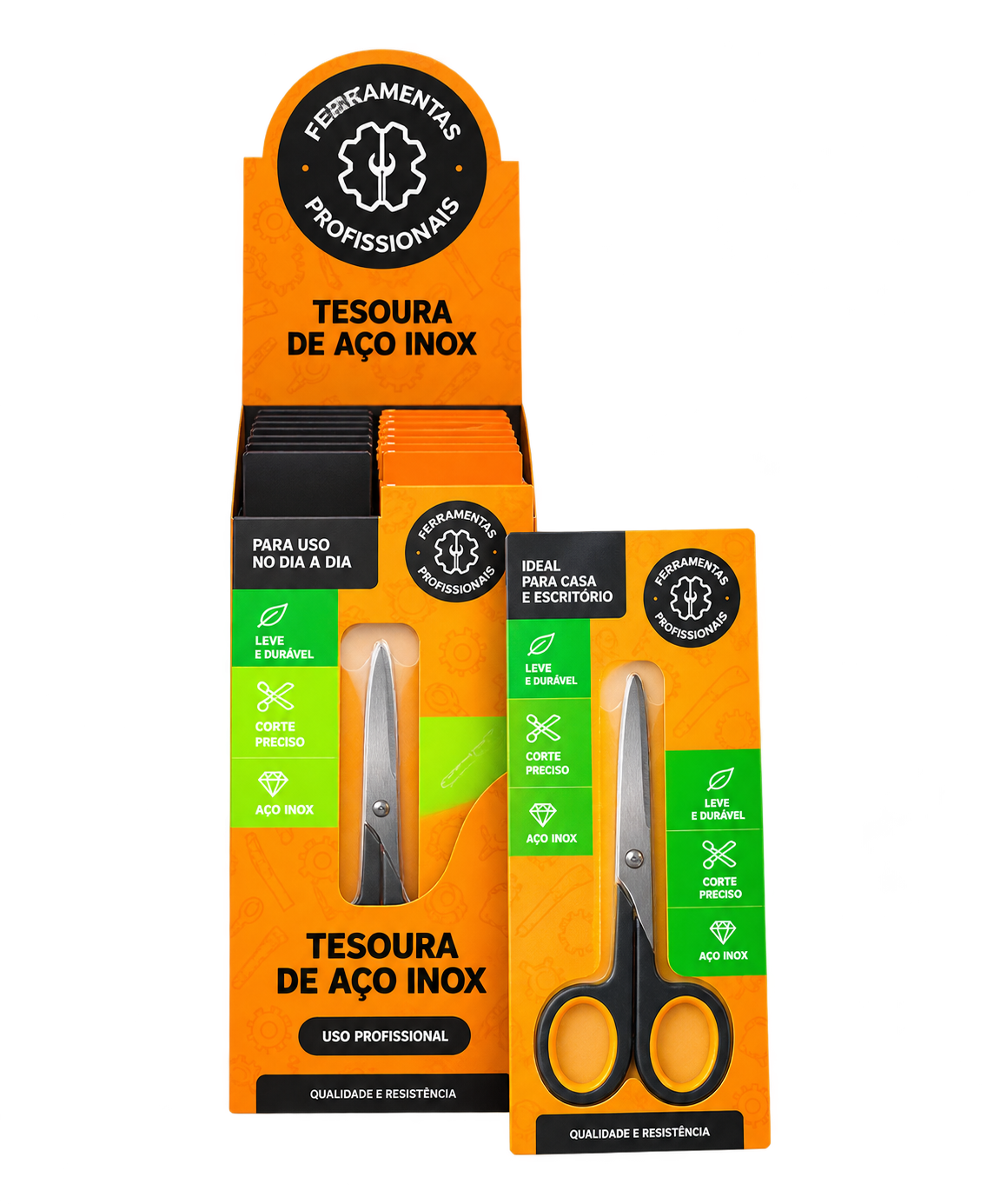 Display de tesouras de aço inox